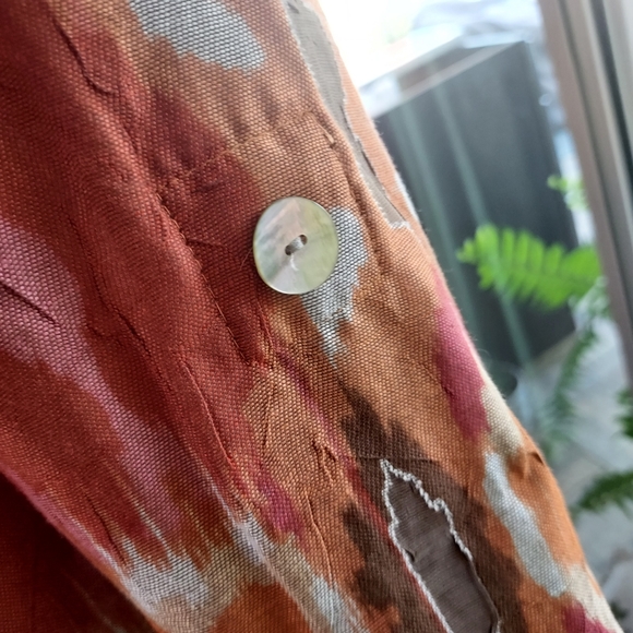 Ruby Rd. Rayon/Poly/Linen Blend Jacket in a Crinkled Lightweight Jean Jkt Style. - Picture 5 of 16